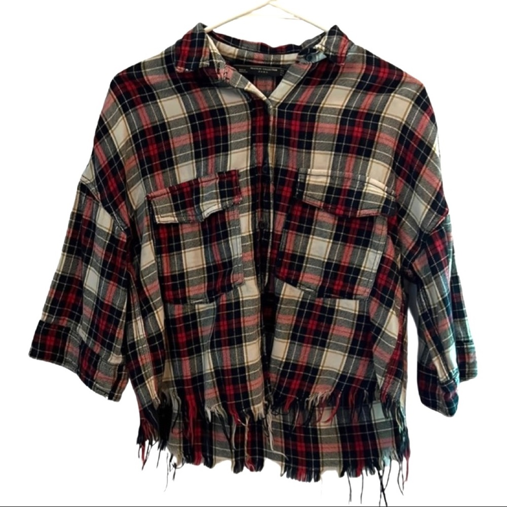 Zara crop shirt